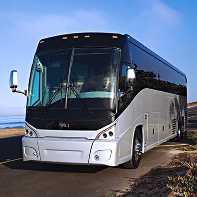 Detroit Charter Bus Rental With Power Outlets, Climate Control, & Flat Screen TVs